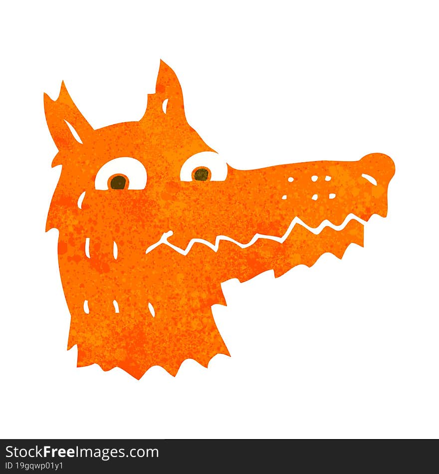 cartoon fox head