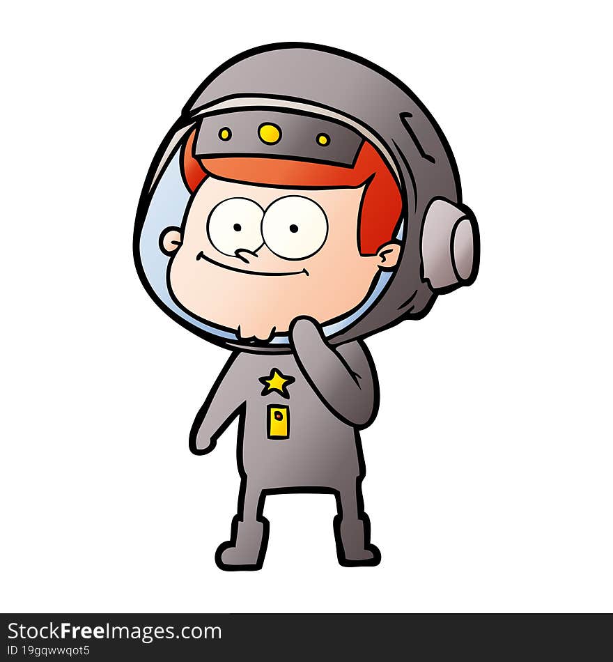 happy astronaut cartoon. happy astronaut cartoon