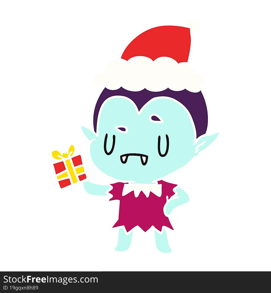 Christmas Cartoon Of Kawaii Vampire