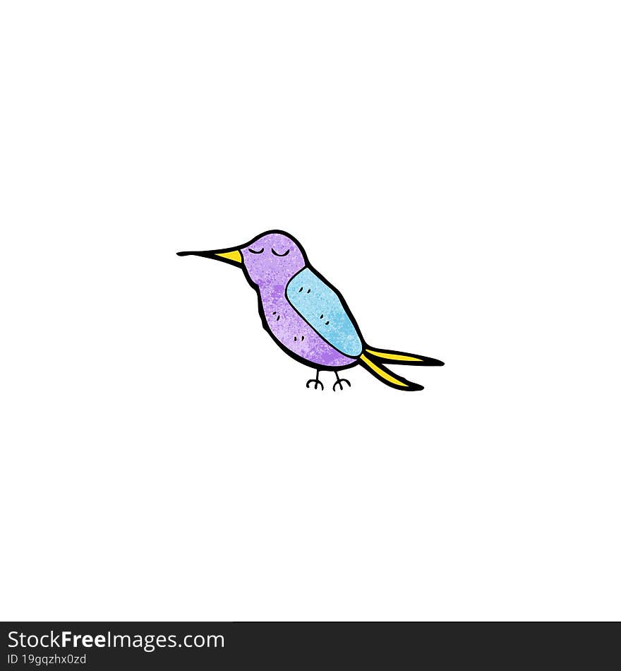 cartoon hummingbird