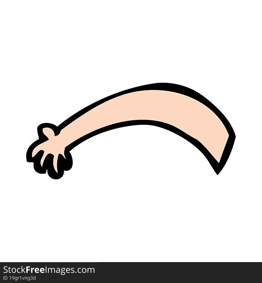 cartoon arm