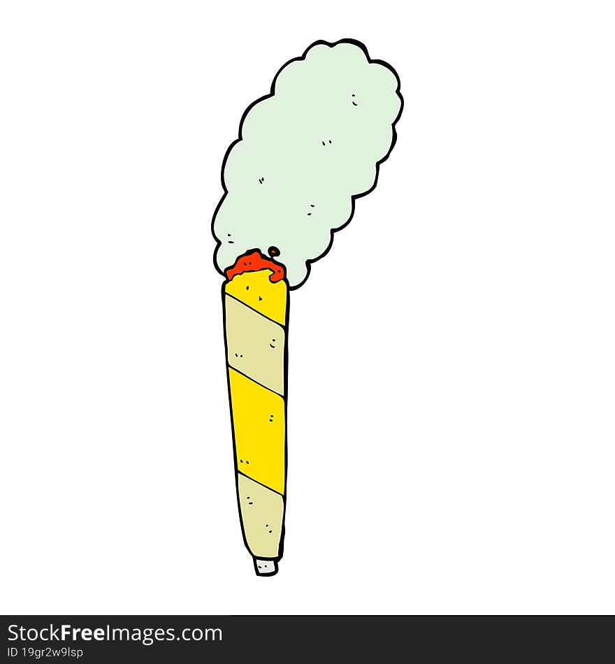 cartoon marijuana cigarette