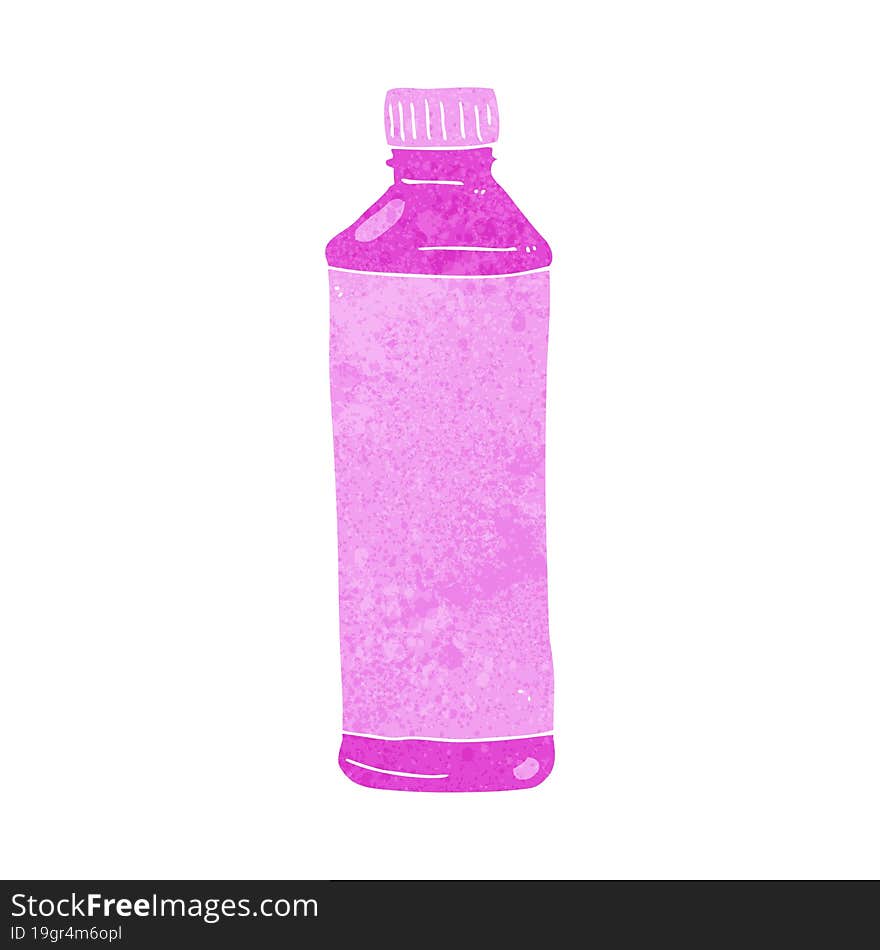 cartoon pink bottle