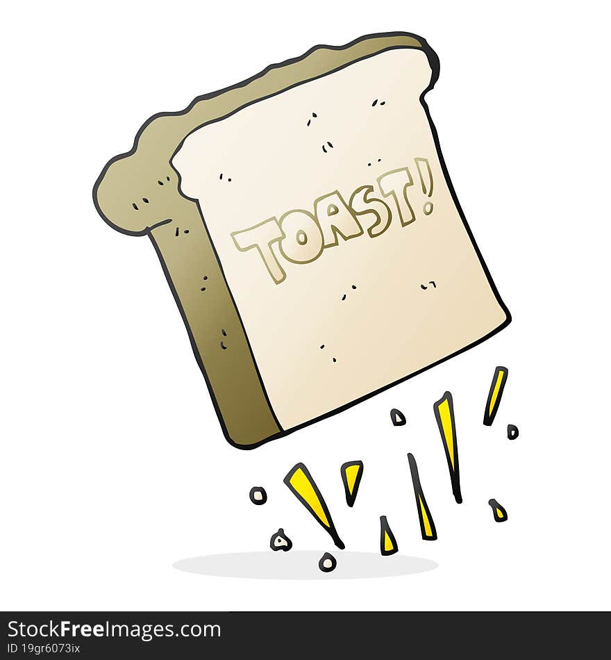 cartoon toast