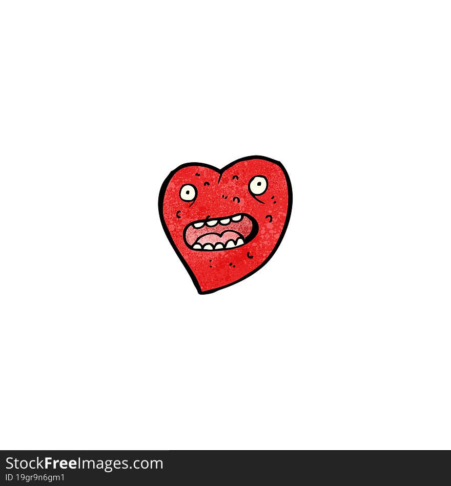 Crazy Heart Cartoon Character