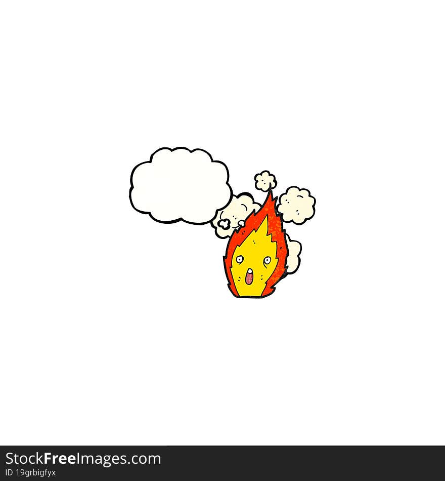 cartoon flame