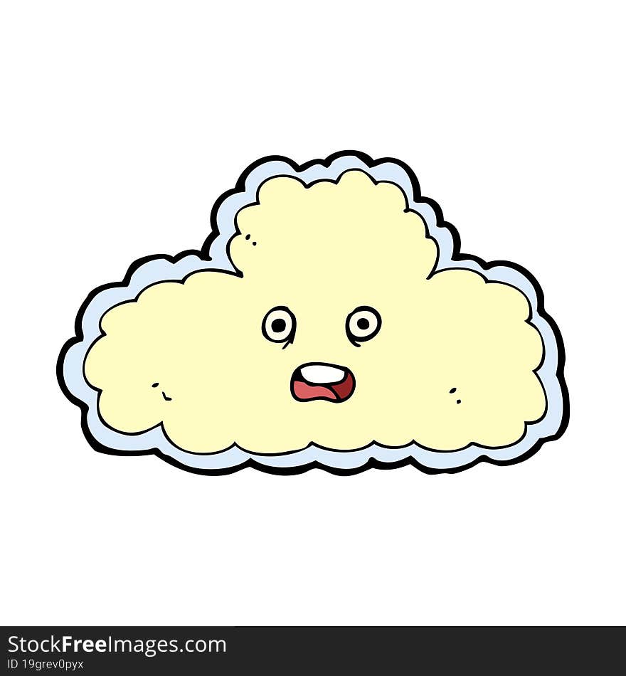 cartoon cloud symbol