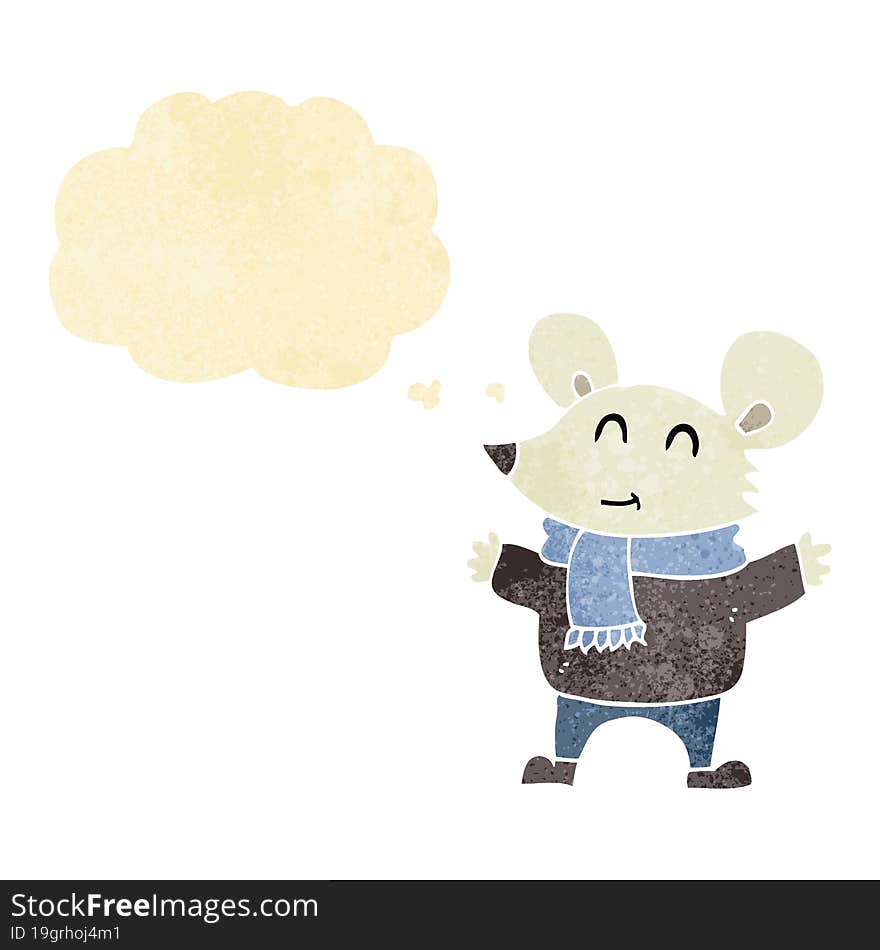 Cartoon Mouse With Thought Bubble