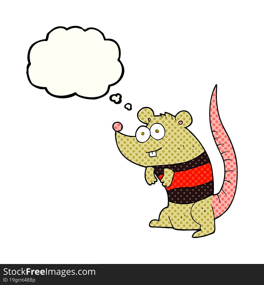 Thought Bubble Cartoon Rat