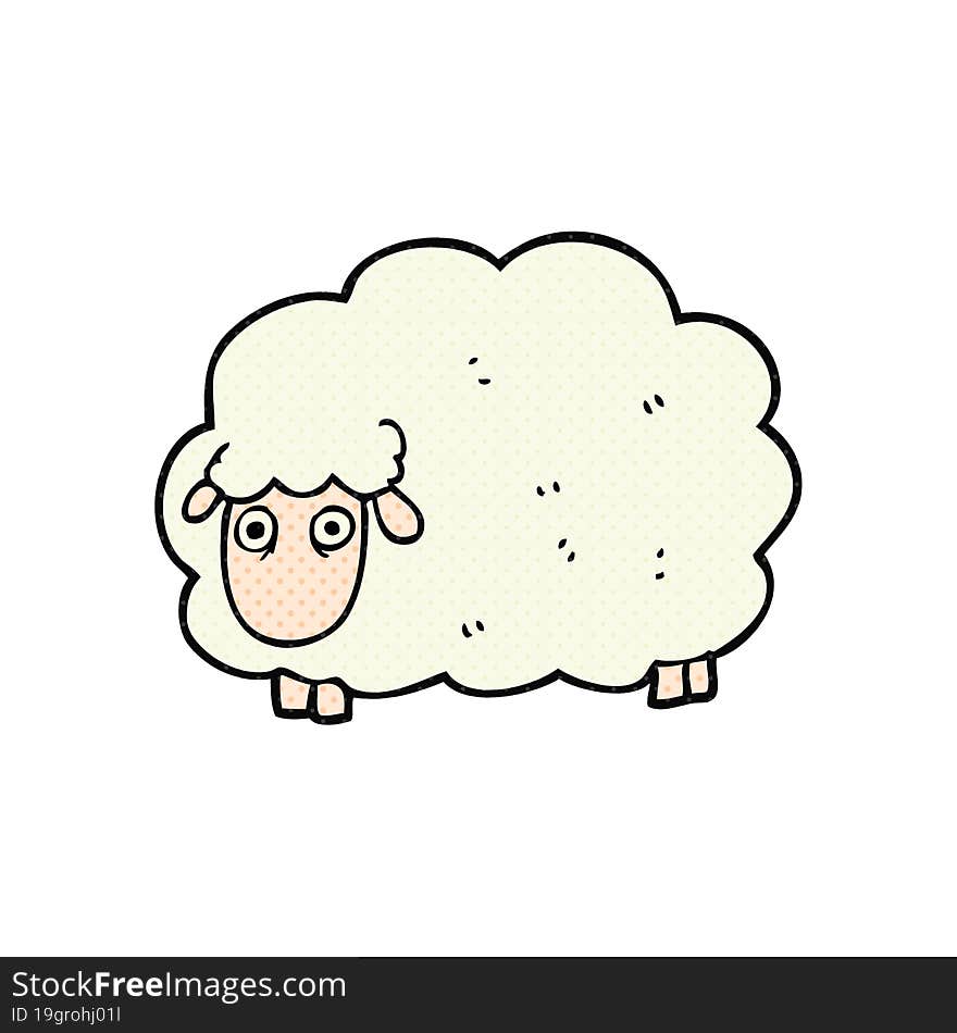 cartoon farting sheep