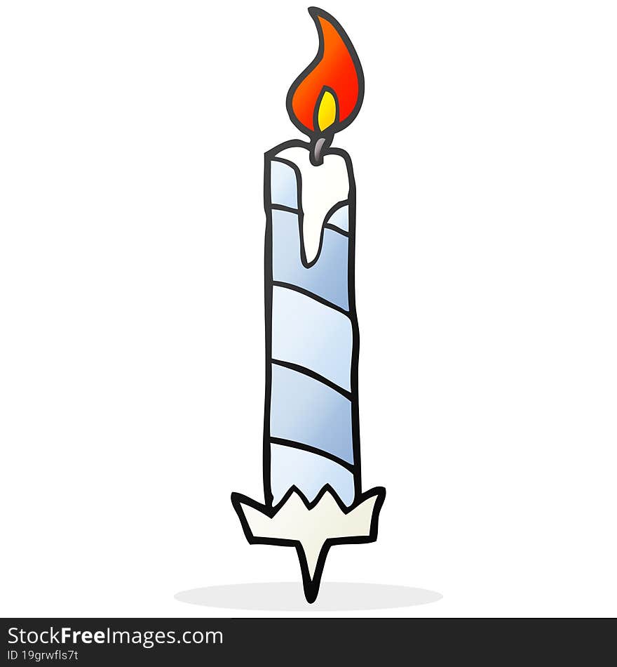 Cartoon Birthday Cake Candle