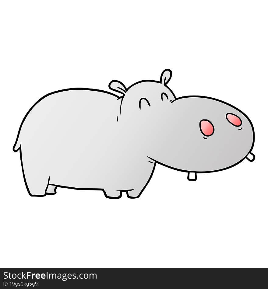 cartoon hippo. cartoon hippo