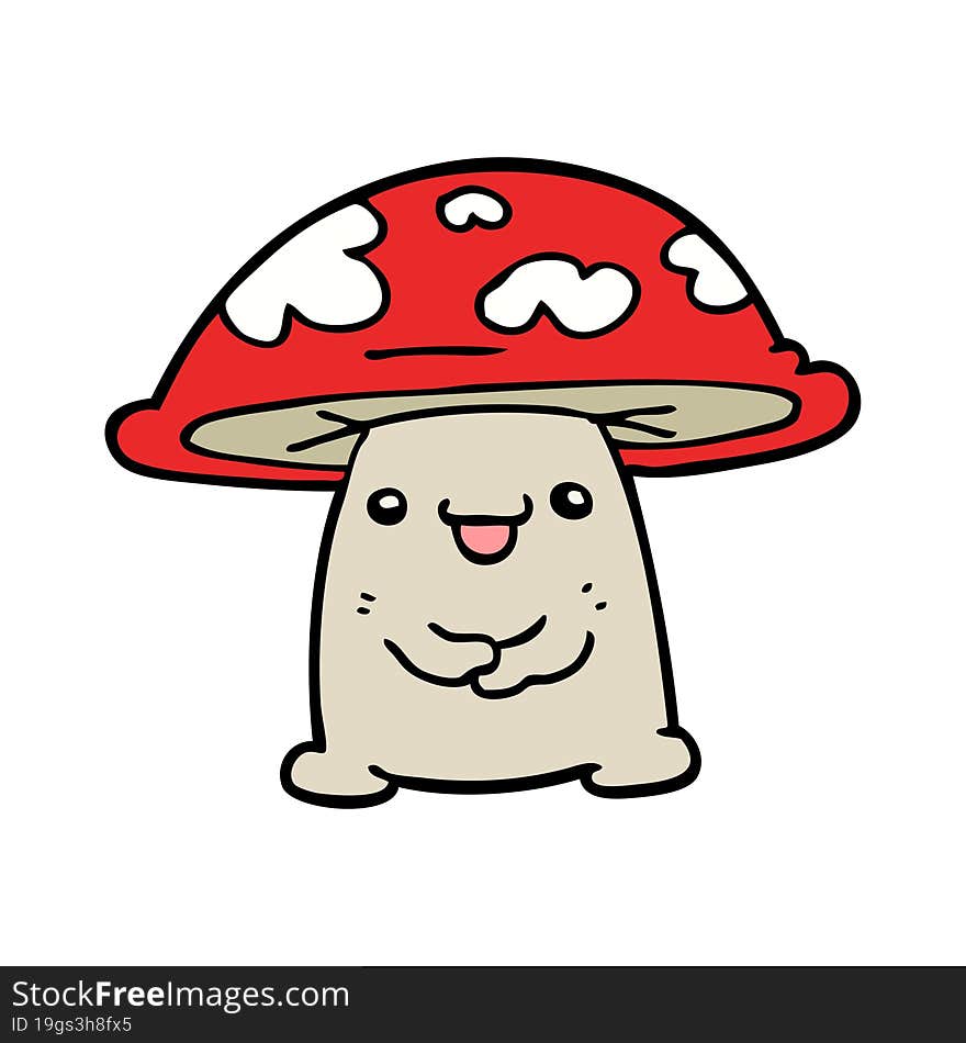 cartoon mushroom character