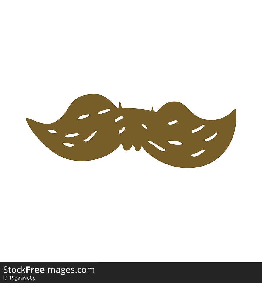 cartoon doodle mans mustache