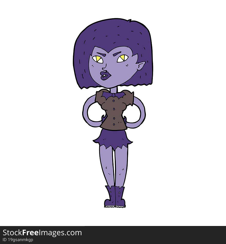 cartoon vampire girl