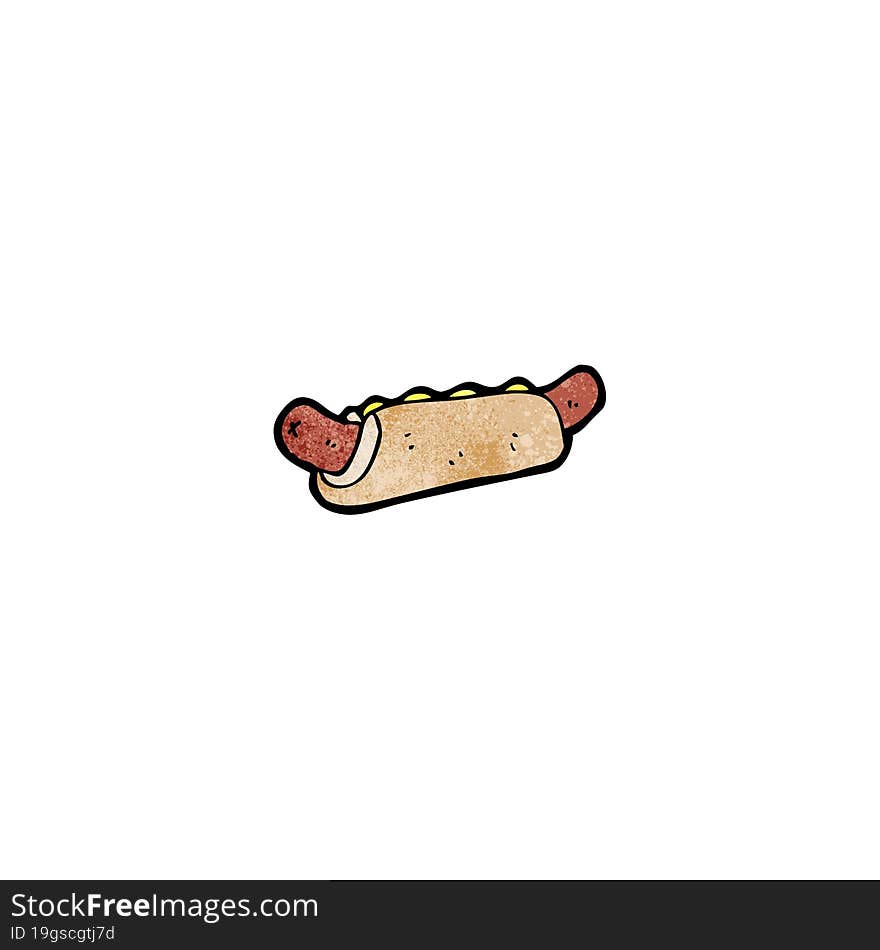 Cartoon Hot Dog