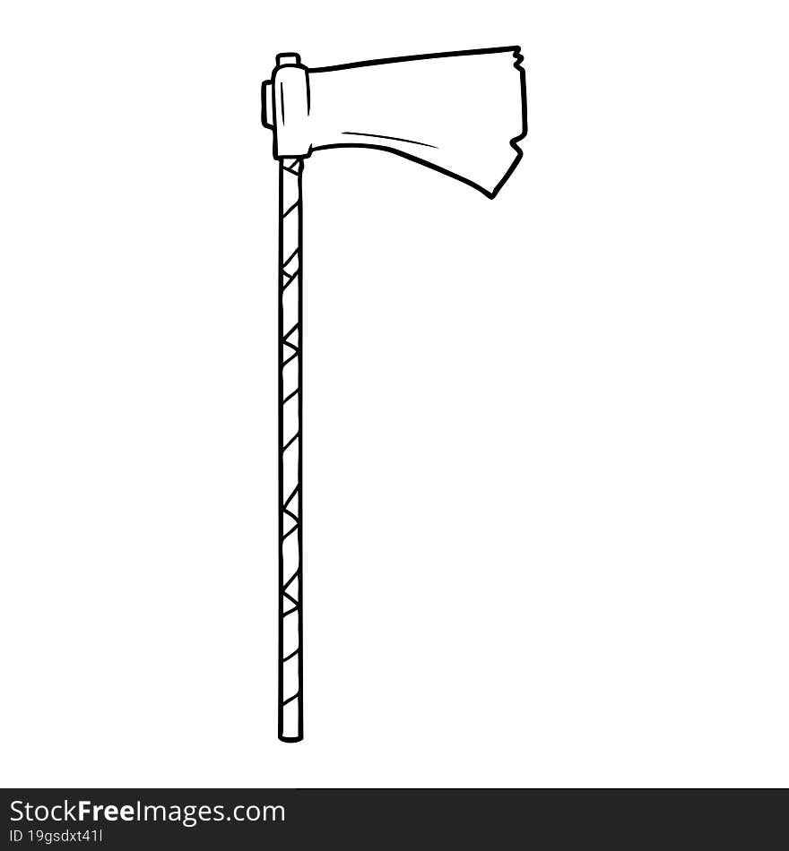 cartoon medieval war axe. cartoon medieval war axe