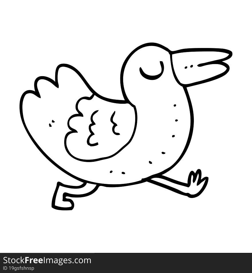 cartoon bird