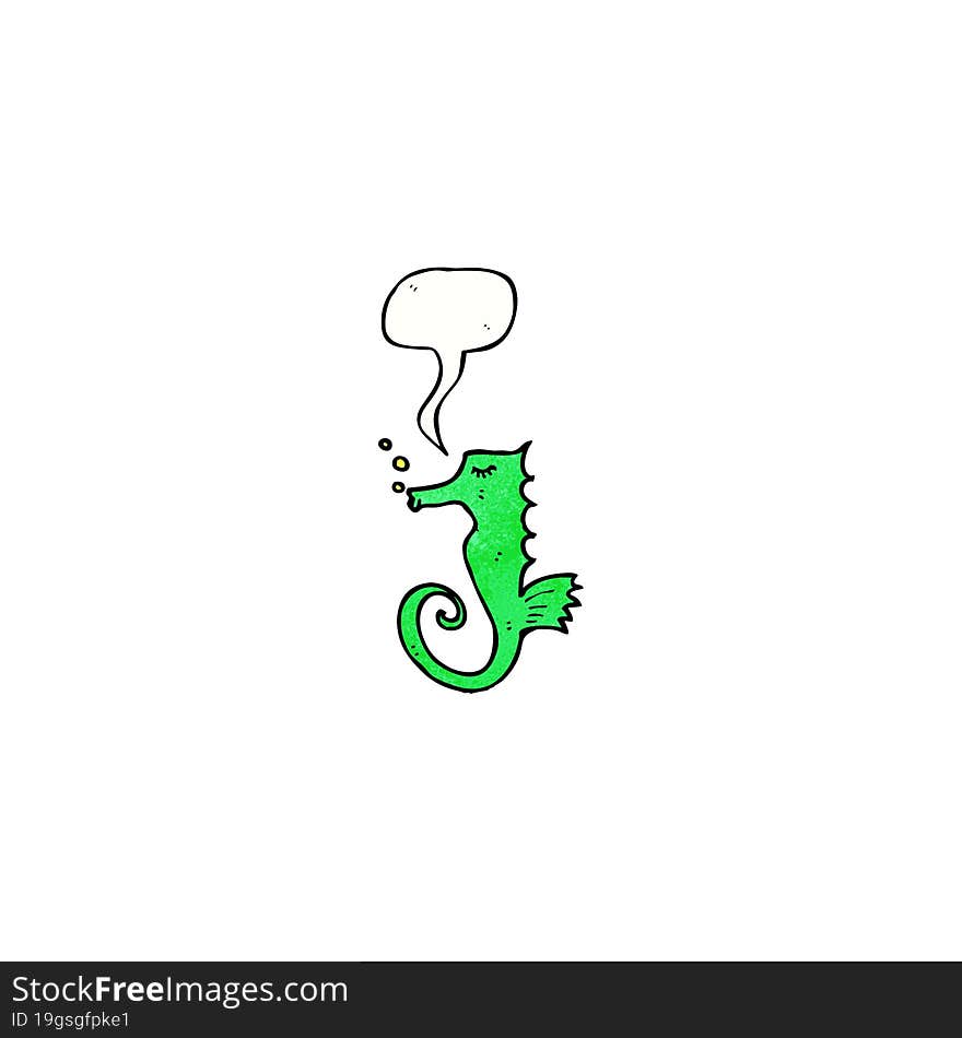 cartoon seahorse