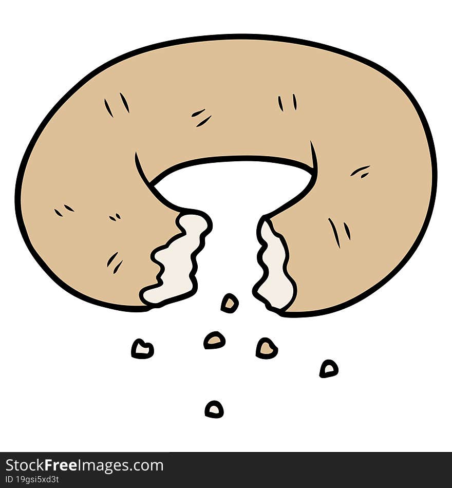 cartoon donut. cartoon donut