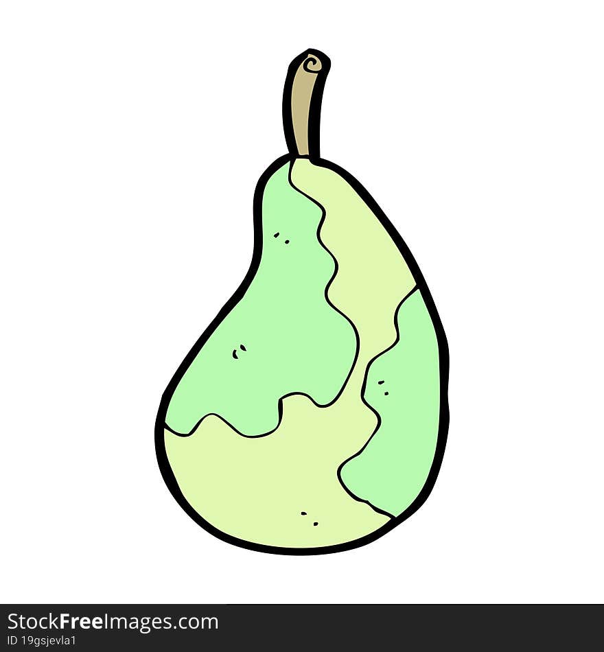 cartoon pear