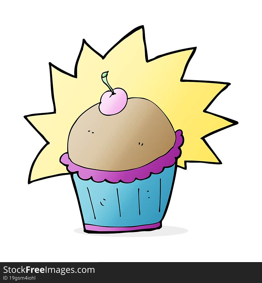 cartoon cupcake