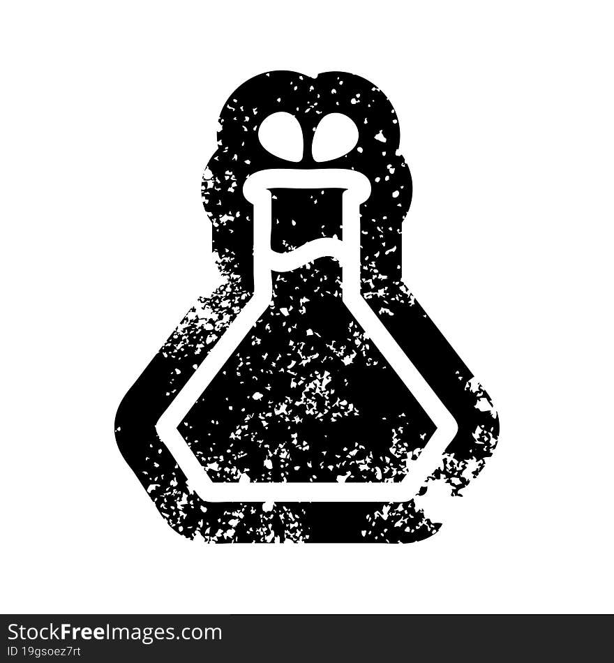 science experiment distressed icon