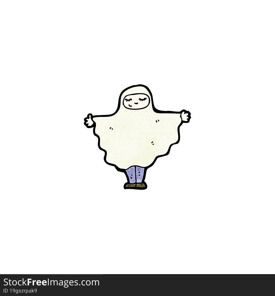 cartoon ghost costume