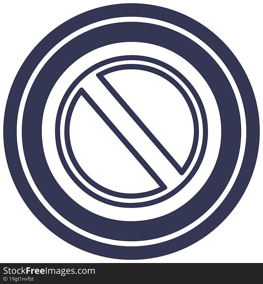 Generic Stop Circular Icon