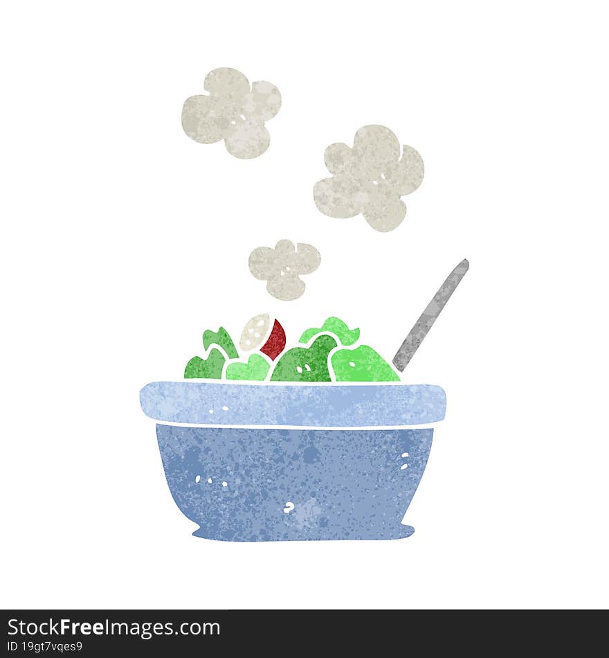 Retro Cartoon Salad