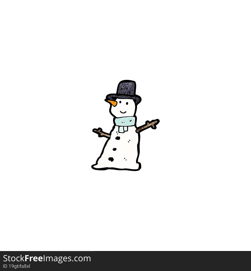 cartoon snowman