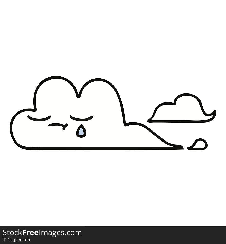 cute cartoon white cloud