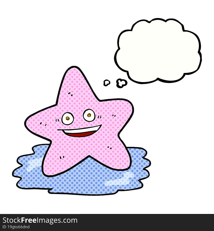 thought bubble cartoon starfish