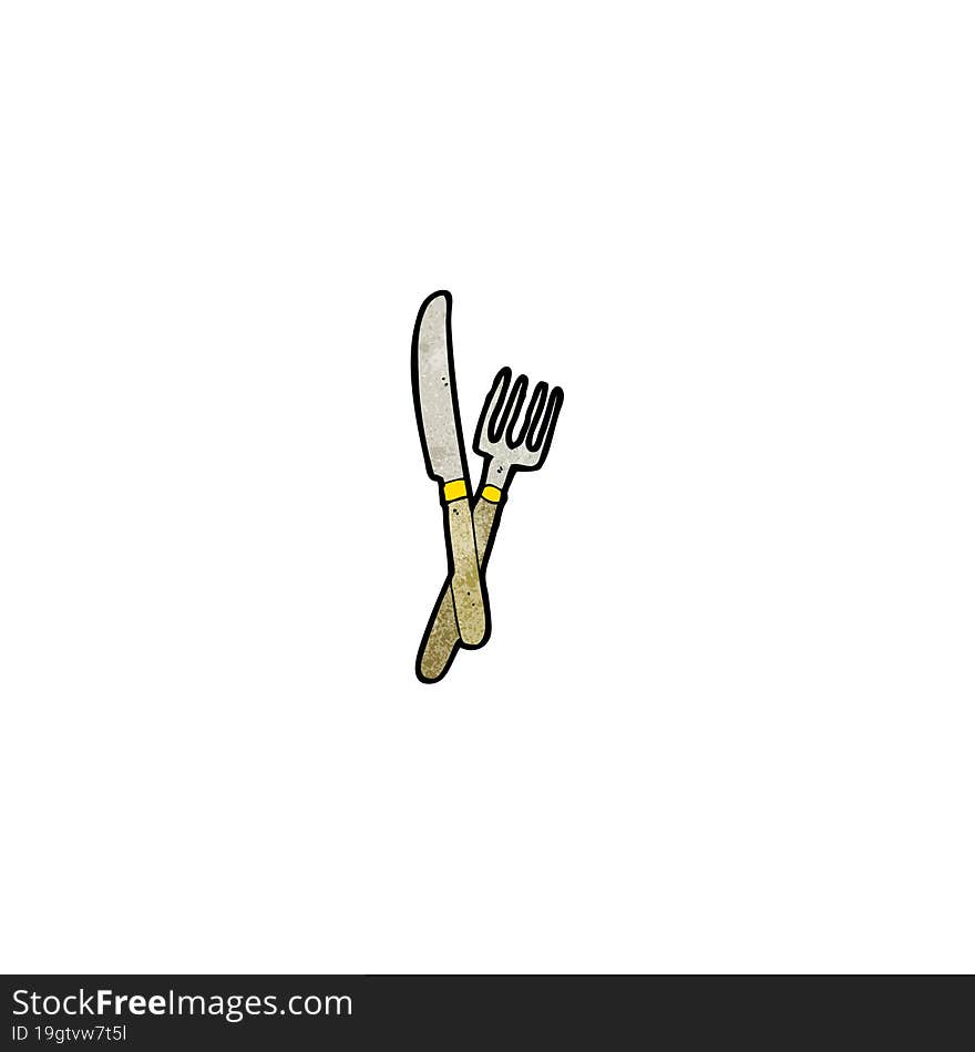 knife and fork cartoon