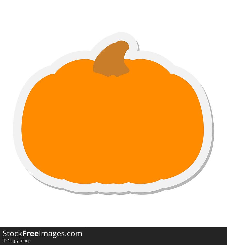 spooky halloween pumpkin sticker