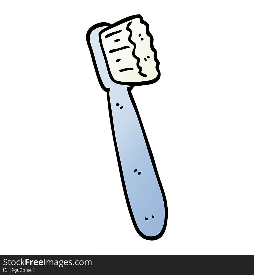 vector gradient illustration cartoon tooth brush