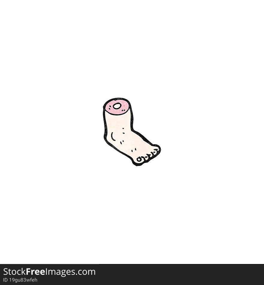 gross severed foot cartoon