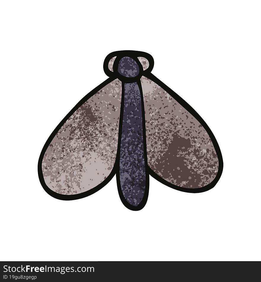 Cartoon Doodle Still Moth