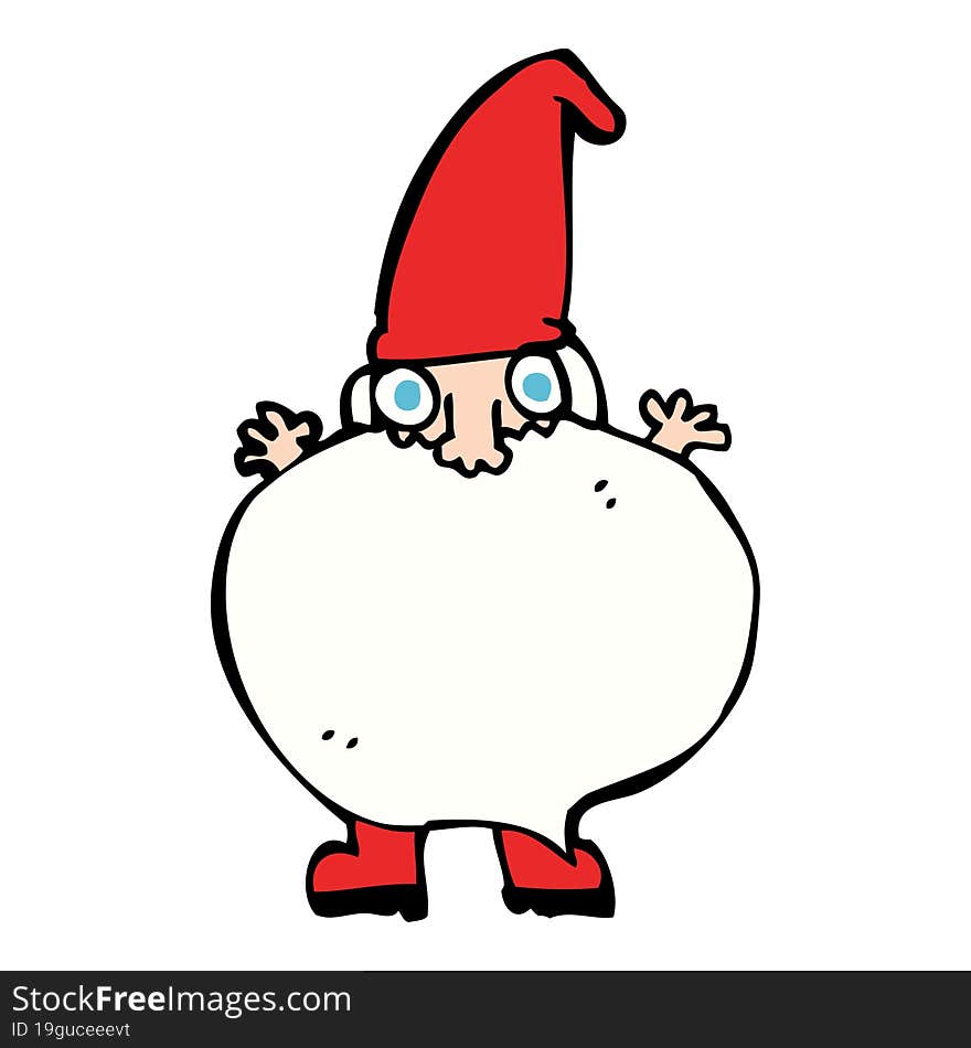 Cartoon Tiny Santa