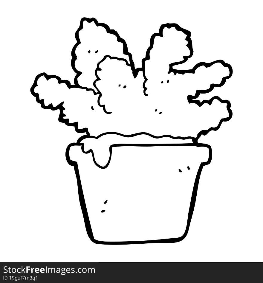 Cartoon House Plant