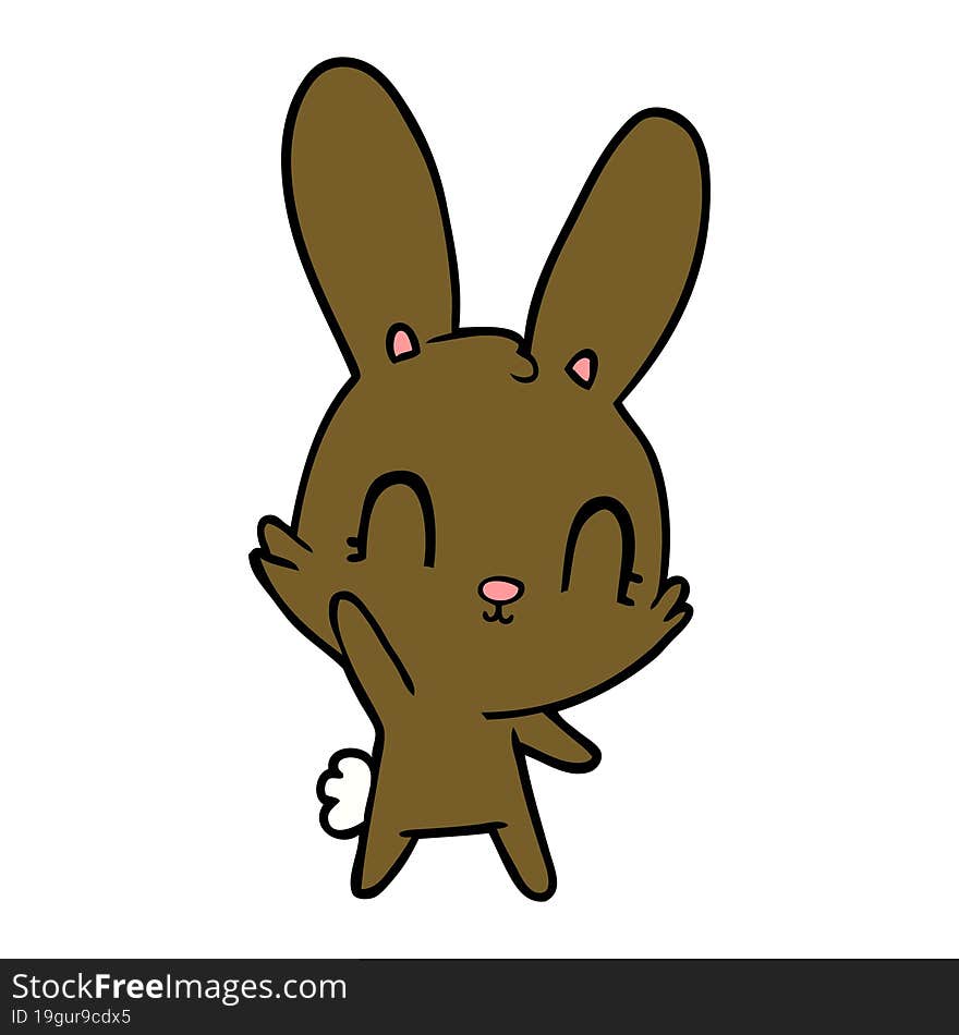 cute cartoon rabbit. cute cartoon rabbit