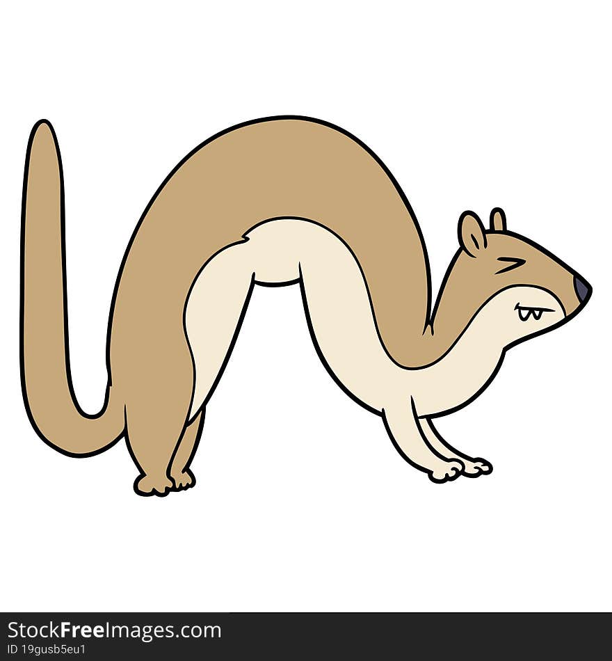 cartoon weasel. cartoon weasel