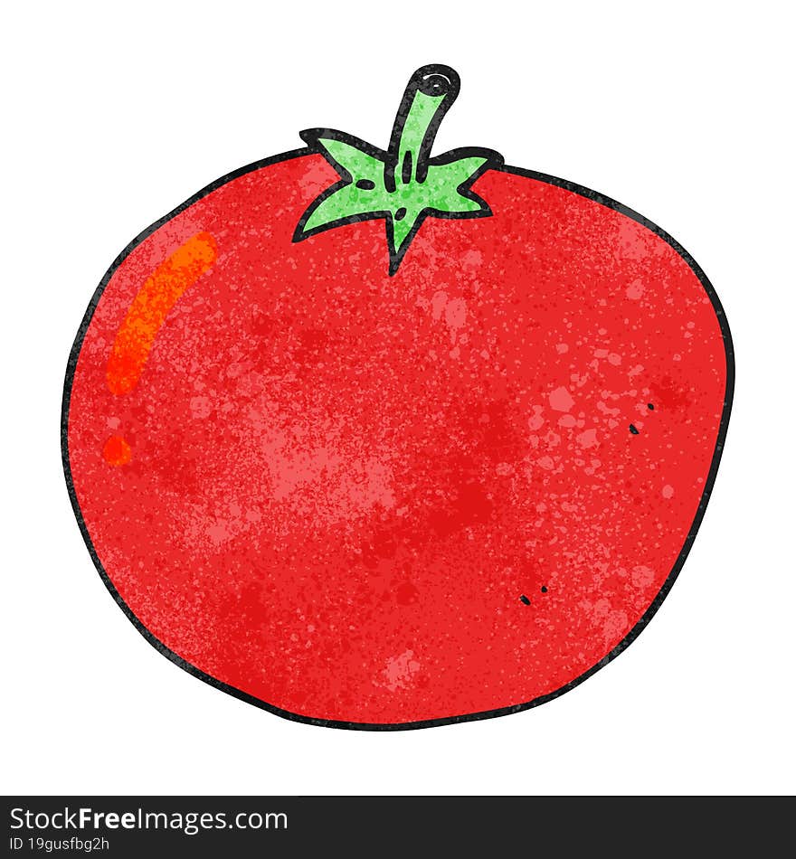 textured cartoon tomato