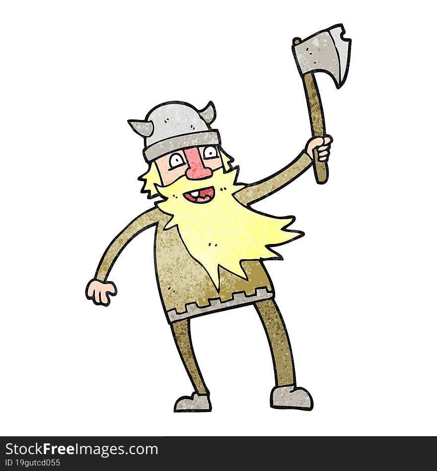 textured cartoon viking