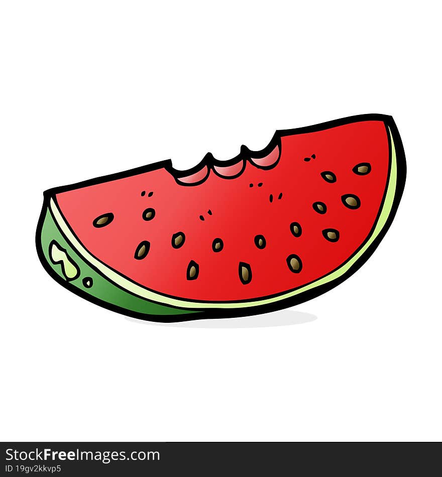 cartoon watermelon slice