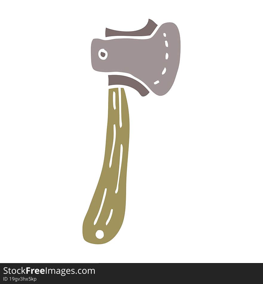 cartoon doodle long axe