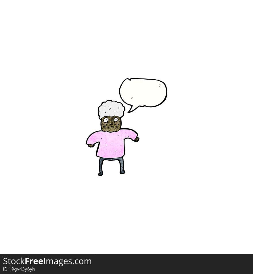 Cartoon Old Woman