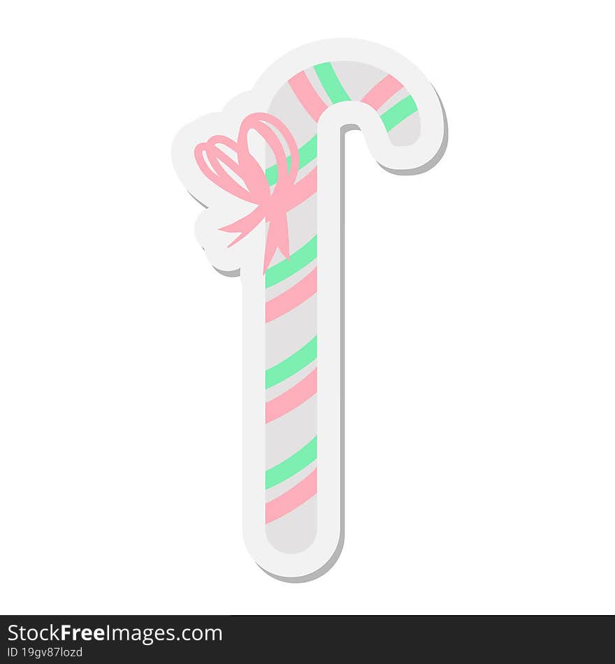 candy cane sticker