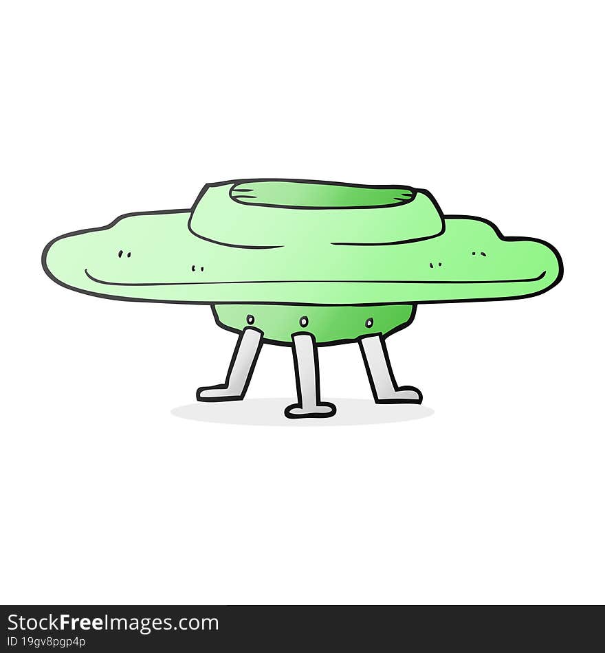 Cartoon Flying Saucer