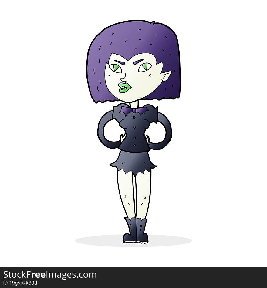 cartoon vampire girl